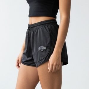Alphalete Varsity Black Mesh Shorts Women's Size 2X 3" Inseam NWOT